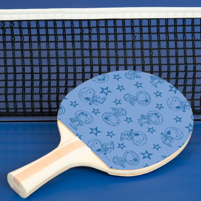 Peanuts | Snoopy Blue Space Astronaut Pattern Ping Pong Paddle (Insitu)