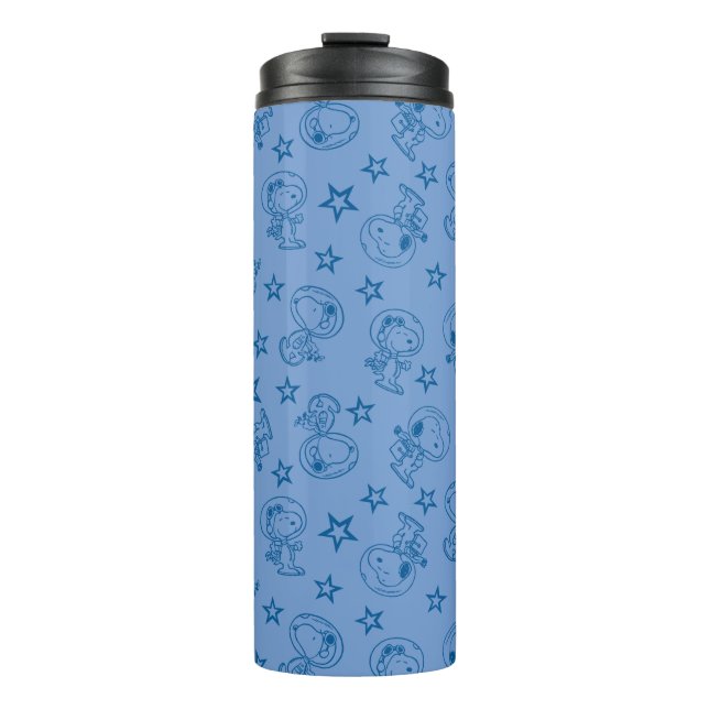 Peanuts | Snoopy Blue Space Astronaut Pattern Thermal Tumbler (Front)