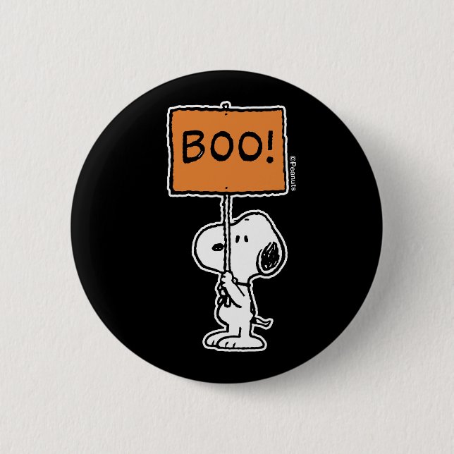 Peanuts | Snoopy Boo! 6 Cm Round Badge (Front)