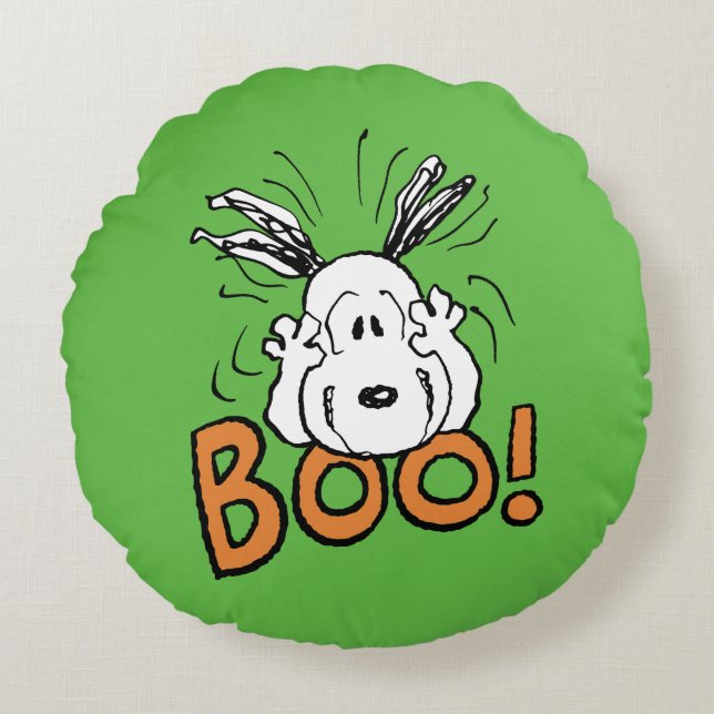 Peanuts | Snoopy Boo Round Cushion (Front)