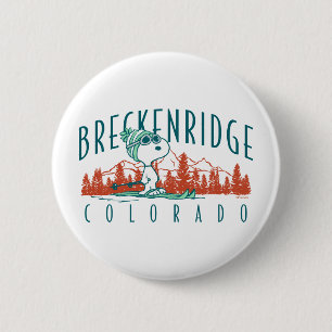 Peanuts   Snoopy Breckenridge Colorado 6 Cm Round Badge