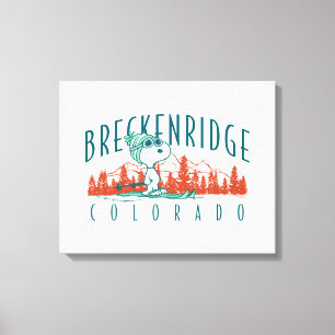 Peanuts Snoopy Breckenridge Colorado Canvas Print