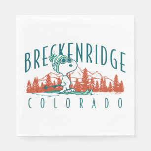 Peanuts   Snoopy Breckenridge Colorado Napkin