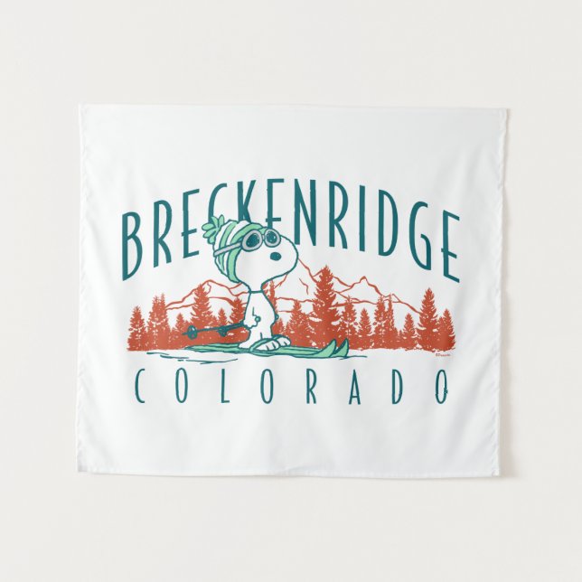 Peanuts | Snoopy Breckenridge Colorado Tapestry (Front (Horizontal))