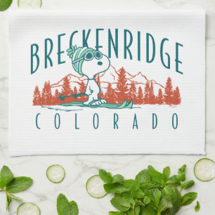 Peanuts   Snoopy Breckenridge Colorado Tea Towel