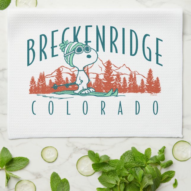 Peanuts | Snoopy Breckenridge Colorado Tea Towel (Folded)