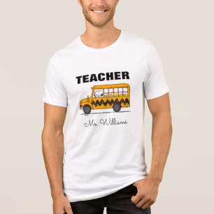 Peanuts   Snoopy Bus Driver Teacher Tri-Blend Shirt