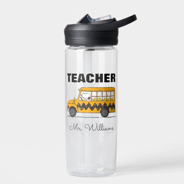 Peanuts | Snoopy Bus Driver Teacher Water Bottle (Left)