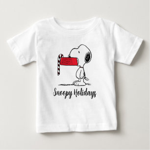 Peanuts   Snoopy Candy Cane Food Dish Baby T-Shirt