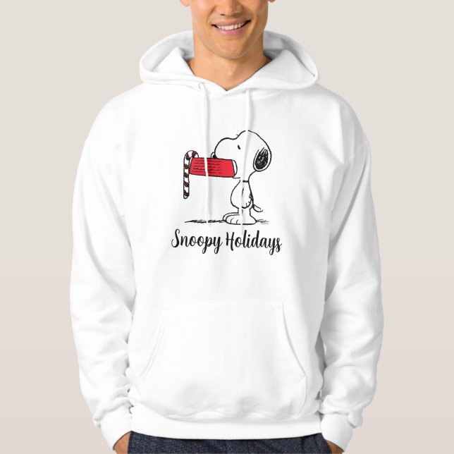 Peanuts | Snoopy Candy Cane Food Dish Hoodie (Front)