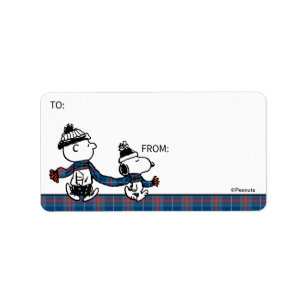 Peanuts Snoopy & Charlie Brown Gift Tag