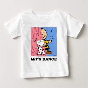 Peanuts   Snoopy & Charlie Brown Half & Half Dance Baby T-Shirt
