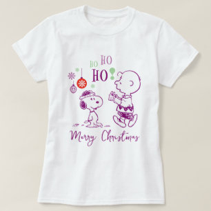 Peanuts   Snoopy & Charlie Brown Ho Ho Ho T-Shirt