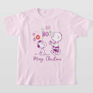 Peanuts   Snoopy & Charlie Brown Ho Ho Ho T-Shirt