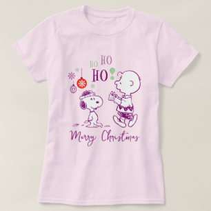 Peanuts   Snoopy & Charlie Brown Ho Ho Ho T-Shirt