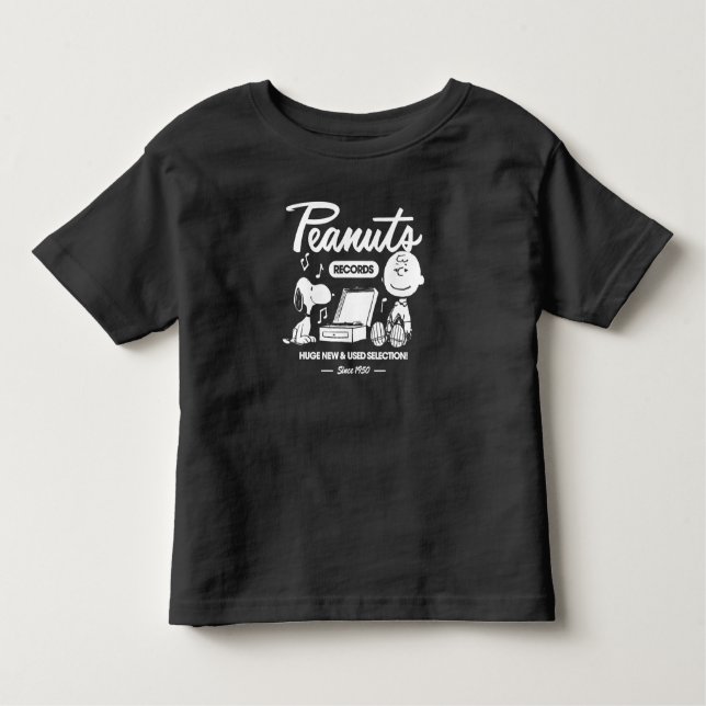 Peanuts   Snoopy Charlie Brown Record Toddler T-Shirt (Front)