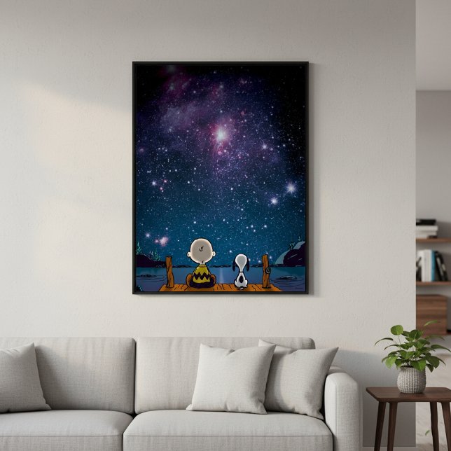 Peanuts | Snoopy & Charlie Brown Star Watching Poster (Creator Uploaded)