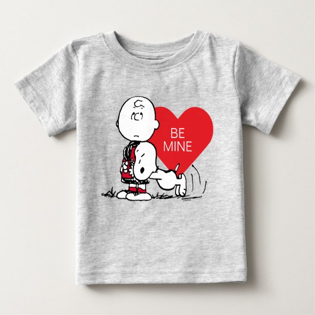 Peanuts | Snoopy & Charlie Brown Valentine Baby T-Shirt (Front)