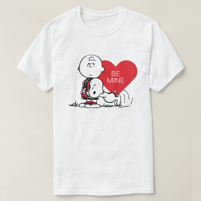 Peanuts | Snoopy & Charlie Brown Valentine T-Shirt (Design Front)