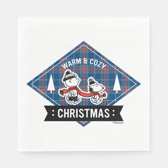 Peanuts | Snoopy & Charlie Brown Warm & Cosy Napkin (Front)