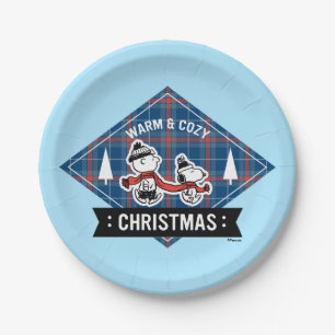 Peanuts   Snoopy & Charlie Brown Warm & Cosy Paper Plate