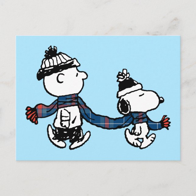 Peanuts | Snoopy & Charlie Brown Warm & Cosy Postcard (Front)