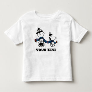Peanuts   Snoopy & Charlie Brown Winter Scarf Toddler T-Shirt