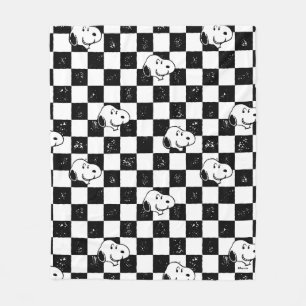 Peanuts   Snoopy Chequered Flag Fleece Blanket