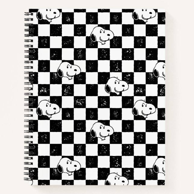 Peanuts | Snoopy Chequered Flag Notebook (Front)