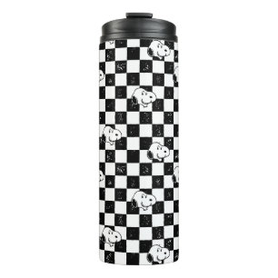 Peanuts   Snoopy Chequered Flag Thermal Tumbler