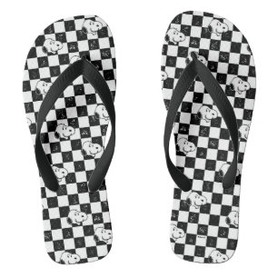 Peanuts Snoopy Chequered Flag Thongs