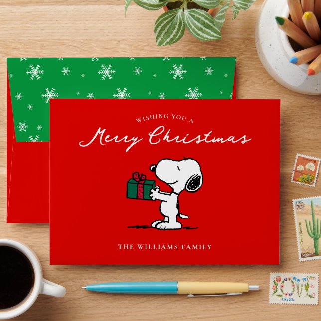 Peanuts | Snoopy Christmas Gift Giver Gift Envelope (Desk)