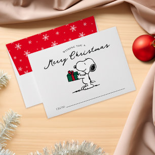 Peanuts Snoopy Christmas Gift Giver Gift Envelope