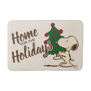 Peanuts   Snoopy Christmas Tree Bath Mat