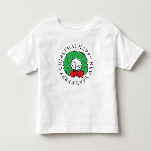 Peanuts   Snoopy Christmas Wreath Toddler T-Shirt