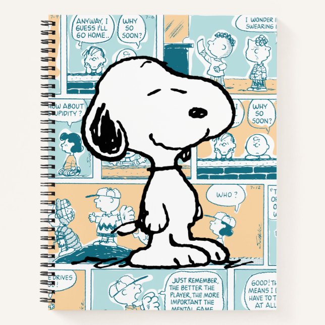 Peanuts | Snoopy Comic Pattern Notebook (Front)