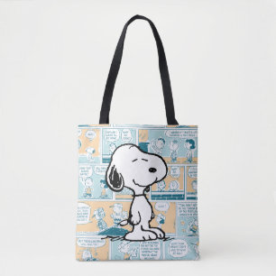Peanuts   Snoopy Comic Pattern Tote Bag