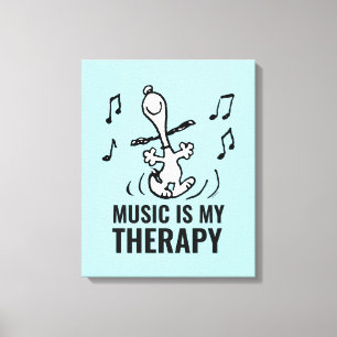 Peanuts Snoopy Dancing Canvas Print