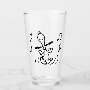Peanuts   Snoopy Dancing Glass