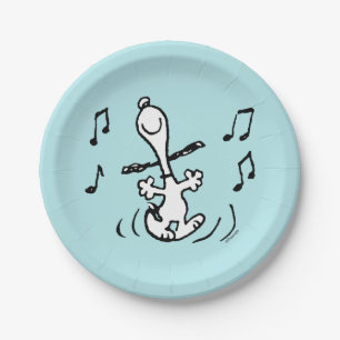 Peanuts   Snoopy Dancing Paper Plate