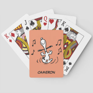 Peanuts   Snoopy Dancing Playing Cards