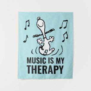 Peanuts   Snoopy Dancing Tapestry