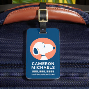 Peanuts   Snoopy Dark Blue Deco Dreams Luggage Tag