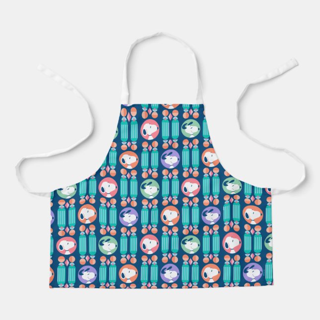 Peanuts | Snoopy Dark Blue Deco Dreams Pattern Apron (Front)