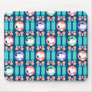 Peanuts   Snoopy Dark Blue Deco Dreams Pattern Mouse Pad