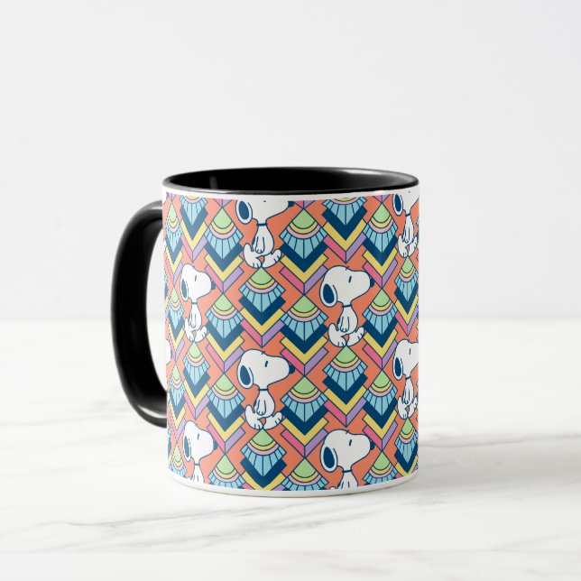 Peanuts | Snoopy Deco Dreams Pattern Mug (Front Left)