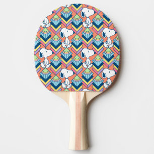 Peanuts   Snoopy Deco Dreams Pattern Ping Pong Paddle