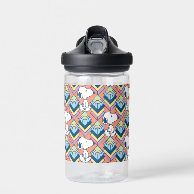 Peanuts | Snoopy Deco Dreams Pattern Water Bottle (Front)