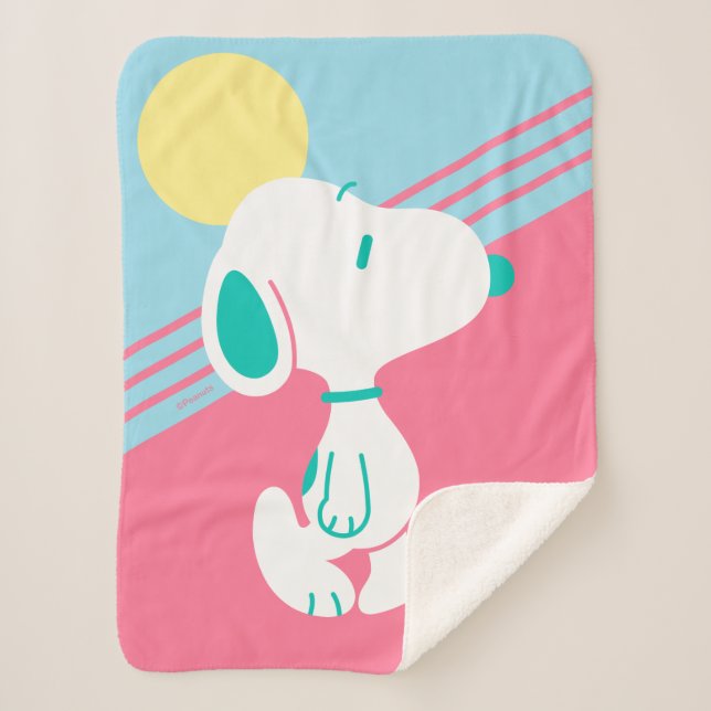 Peanuts | Snoopy Deco Dreams Sun Sherpa Blanket (Front)