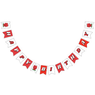 Peanuts Snoopy Dog House Birthday  Bunting